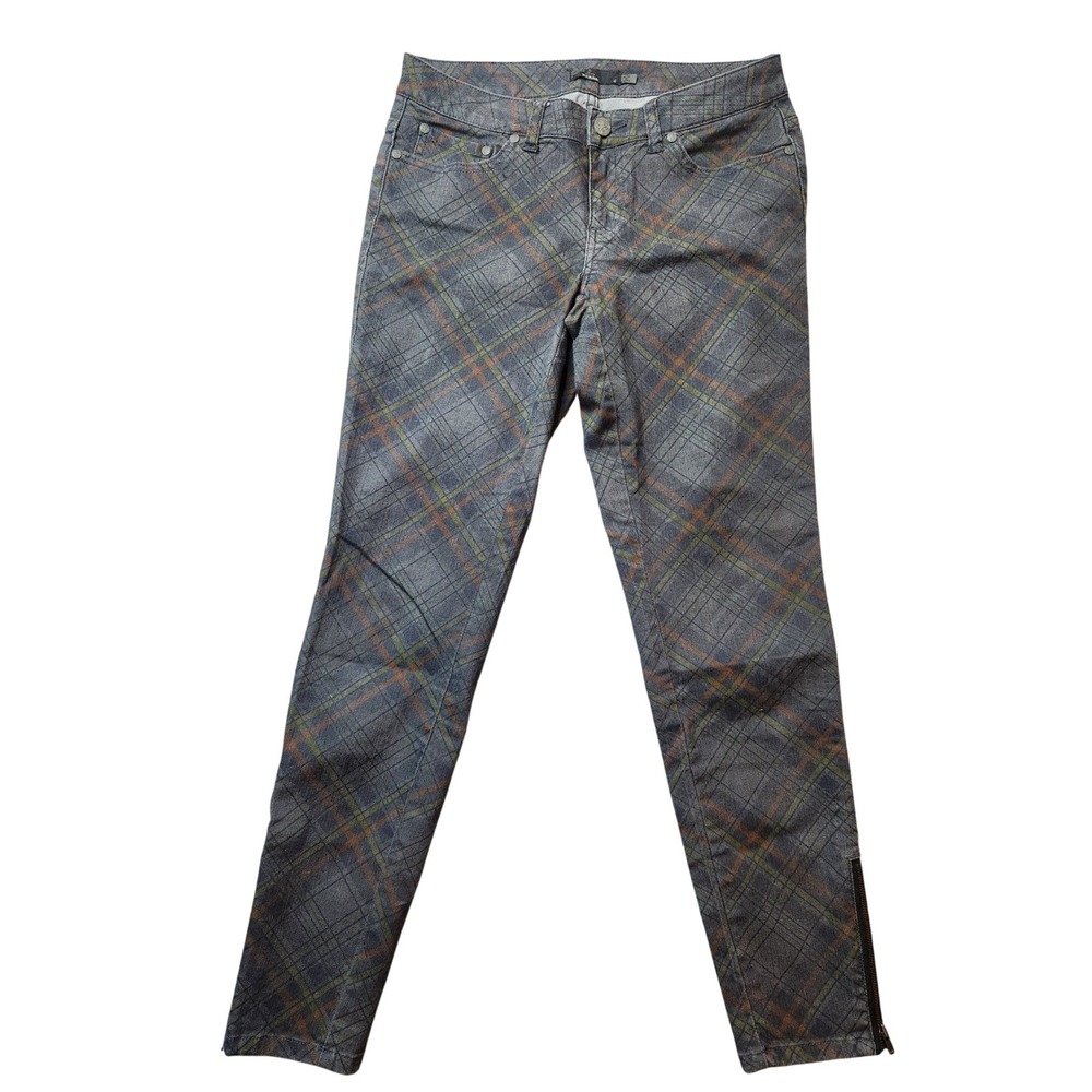 Prana Women's Plaid Skinny Jeans Size 4 Zipper Ankle‎